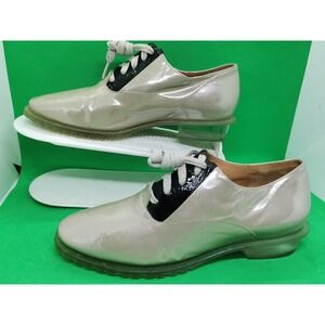 STEPHEN VENEZIA CREAM PATENT LEATHER SHOES  SIZE  EU 36.5/ US 6N MADE IN ITALY